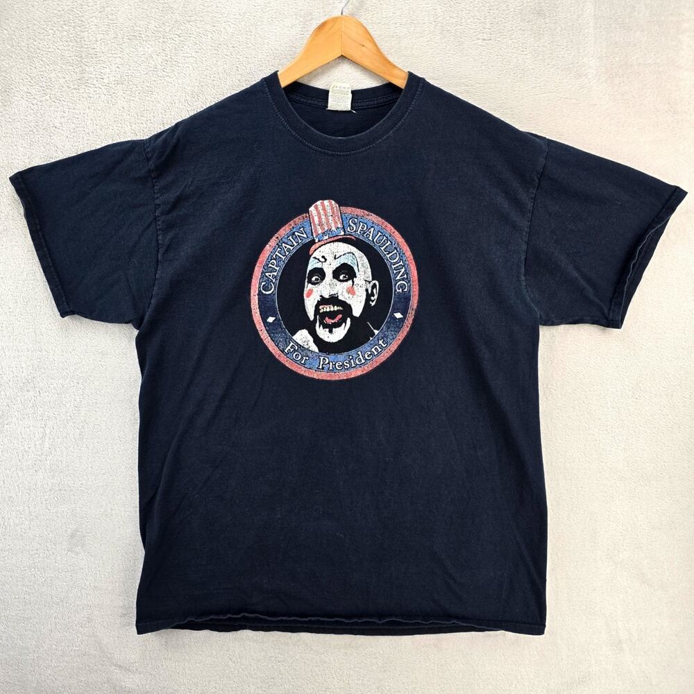 Vintage Captain Spaulding For President Shirt Mens XL Black The Devil’s Rejects